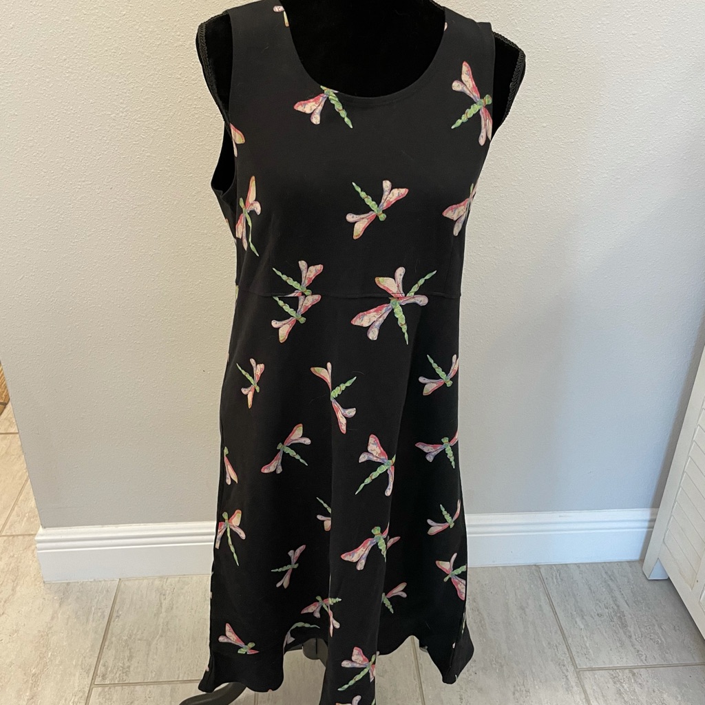 Black Dragonfly Sun Bug Dress